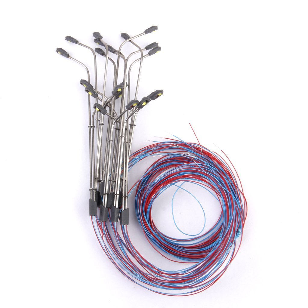 Photography Lighting Simulator Free - 10Pcs Simulation Lamppost White Dual Heads