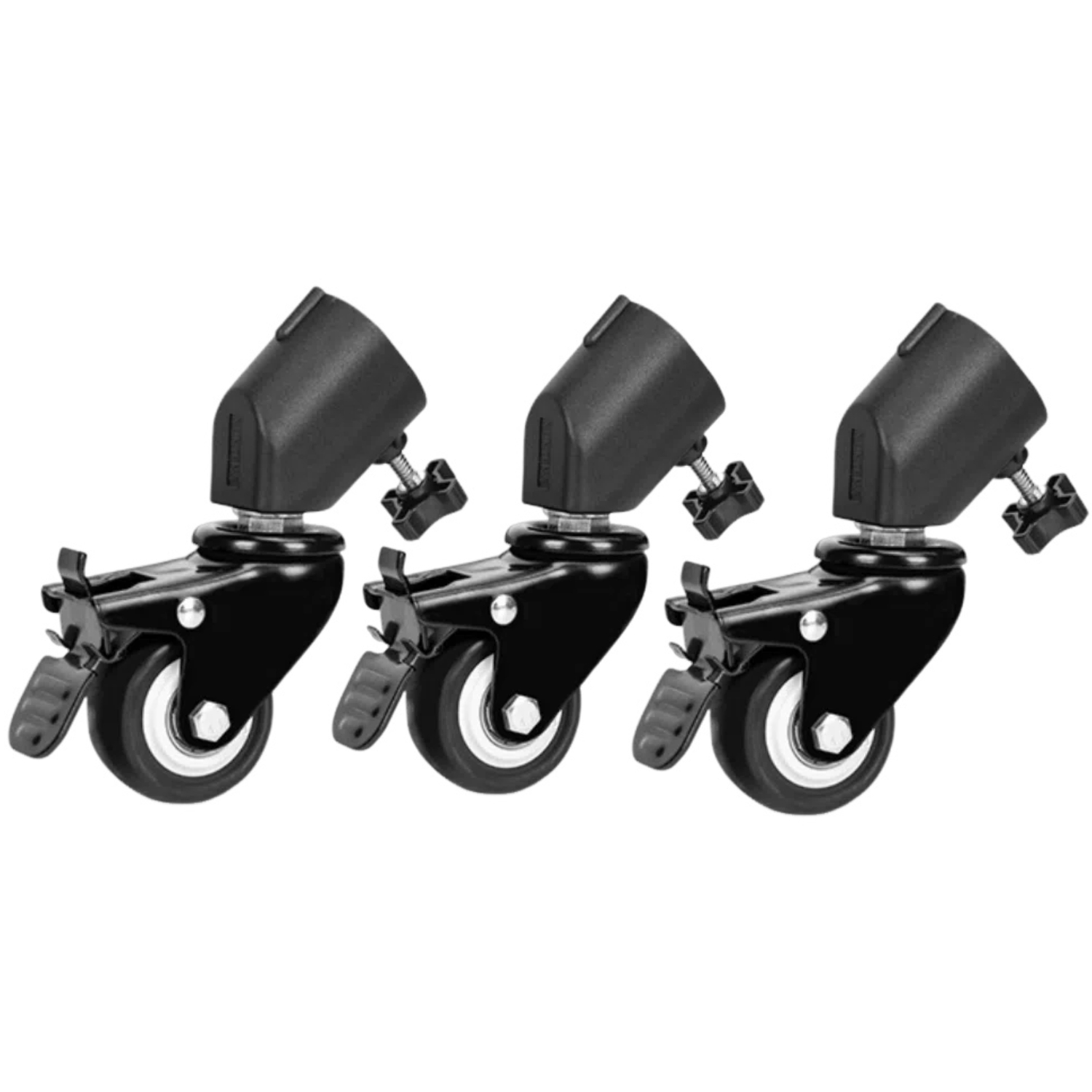 Photography Lighting Set - 3Pcs C-Stand Swivel Caster Wheel Set,25MM