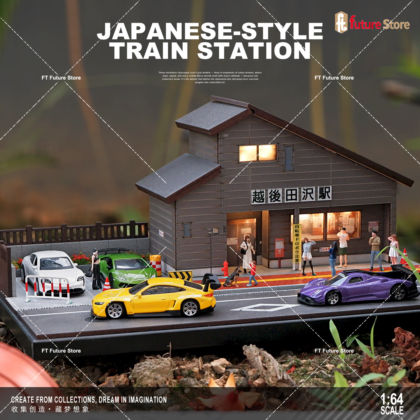 Photography Lighting Simulator Free - 1/64 Simulation Japanese House Station Parking