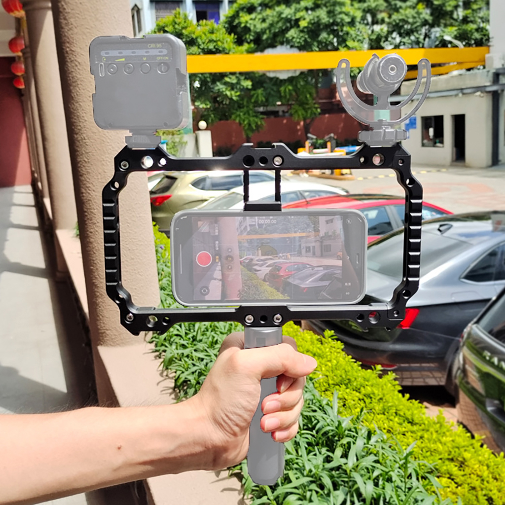 Universal Metal Phone Cage Rig - Photography Lighting Rig review and price