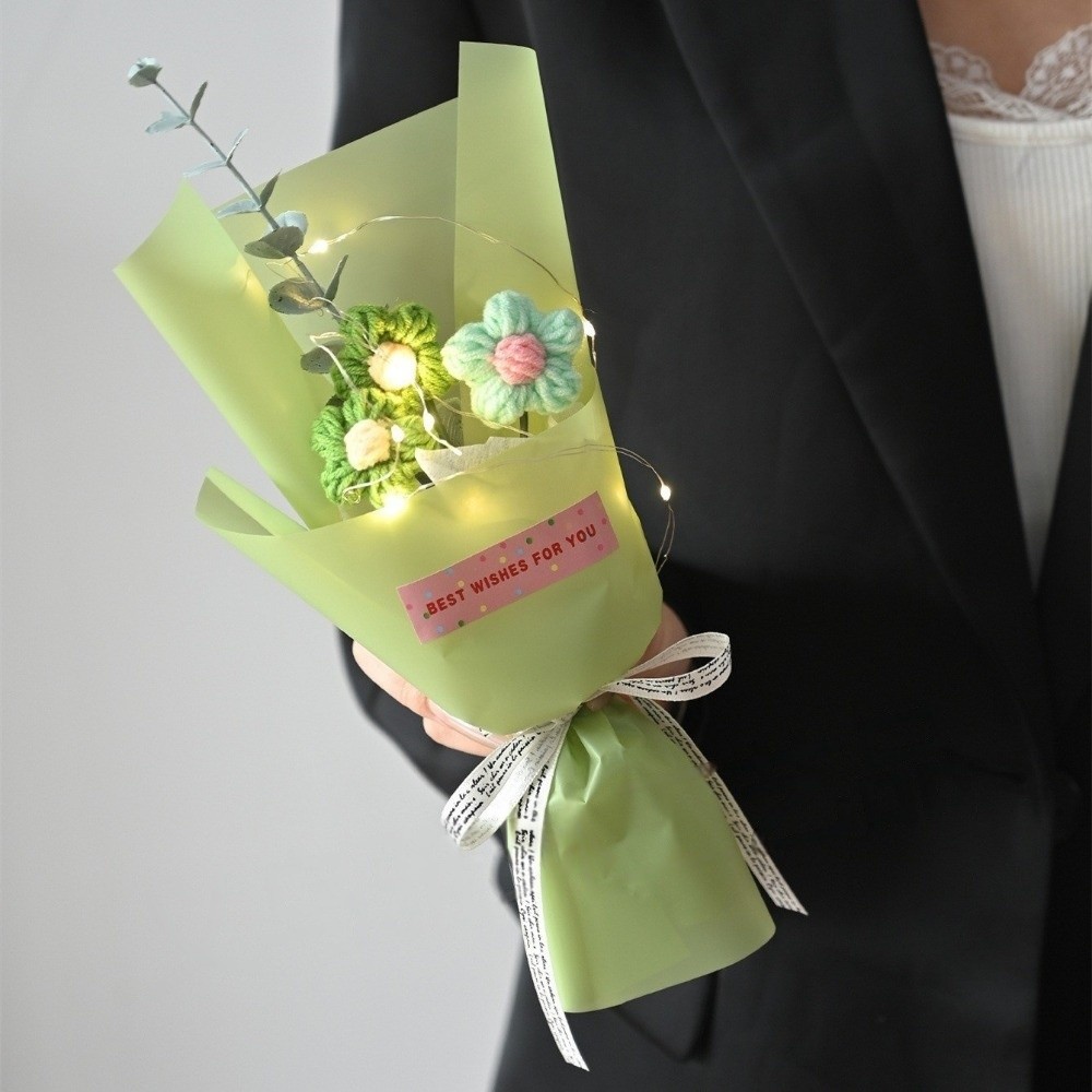 Knitted Crochet Flowers Bouque - Photography Lighting Simulator Free review and price