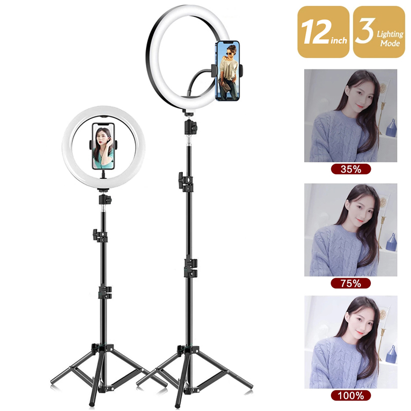 LED Round Lamps Dimmable Ring  - Photography Lighting Set review and price