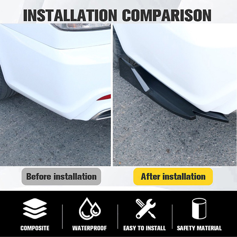 Pair Universal Car Rear Bumper - Diffusion Material Roll review and price