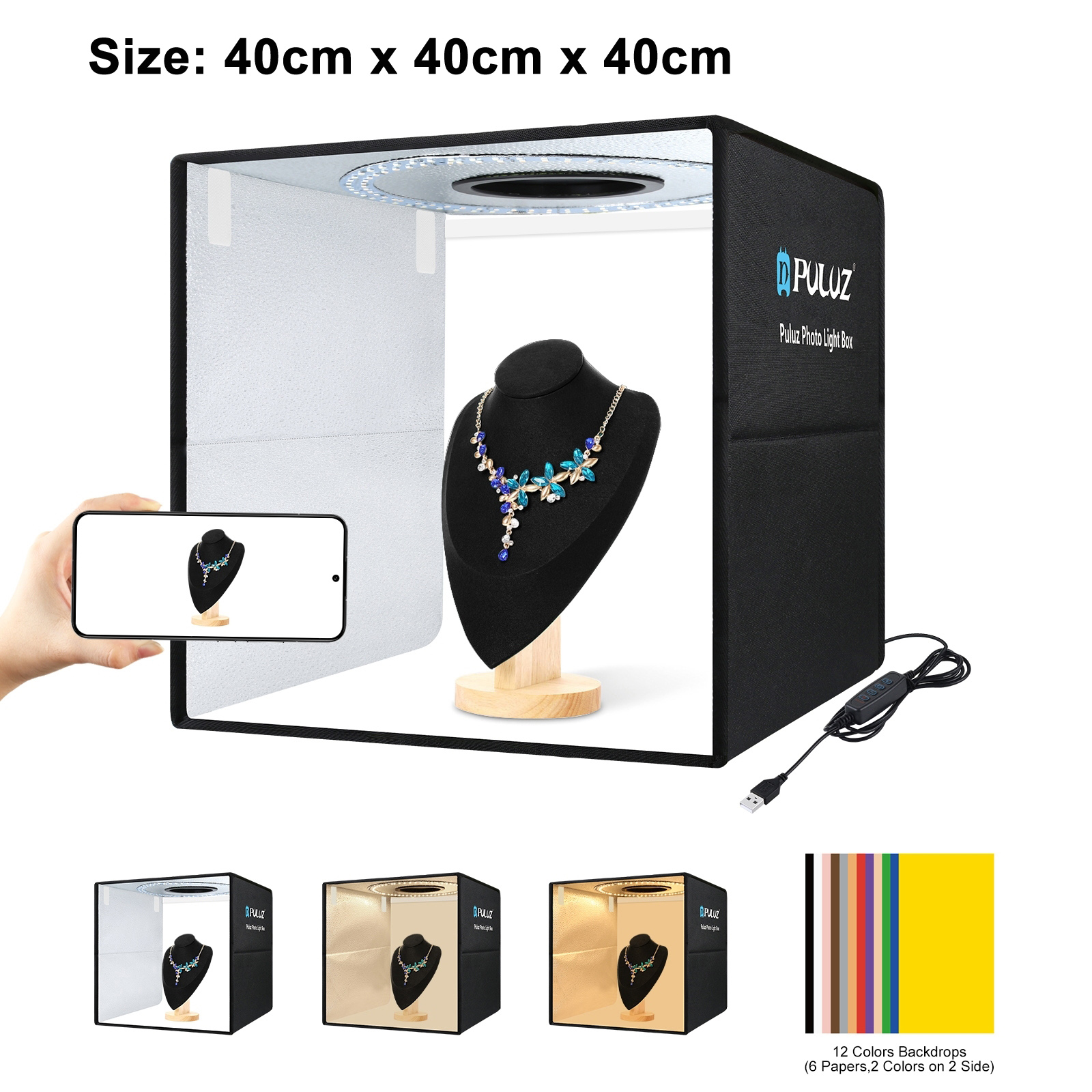 PULUZ 40cm Folding Portable Ri - Photography Lighting Case review and price
