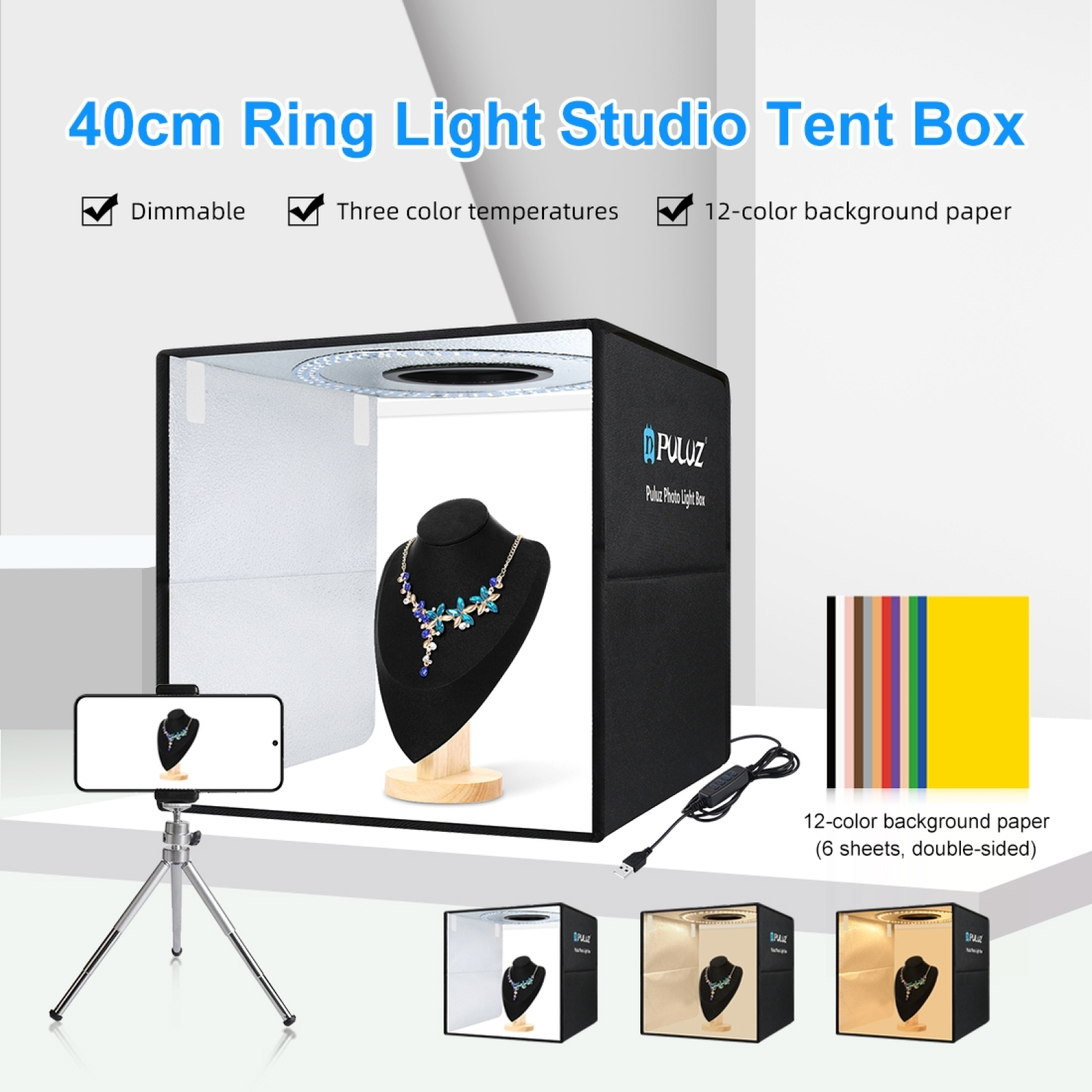 PULUZ 40cm Folding Portable Ri - Photography Lighting Case review and price