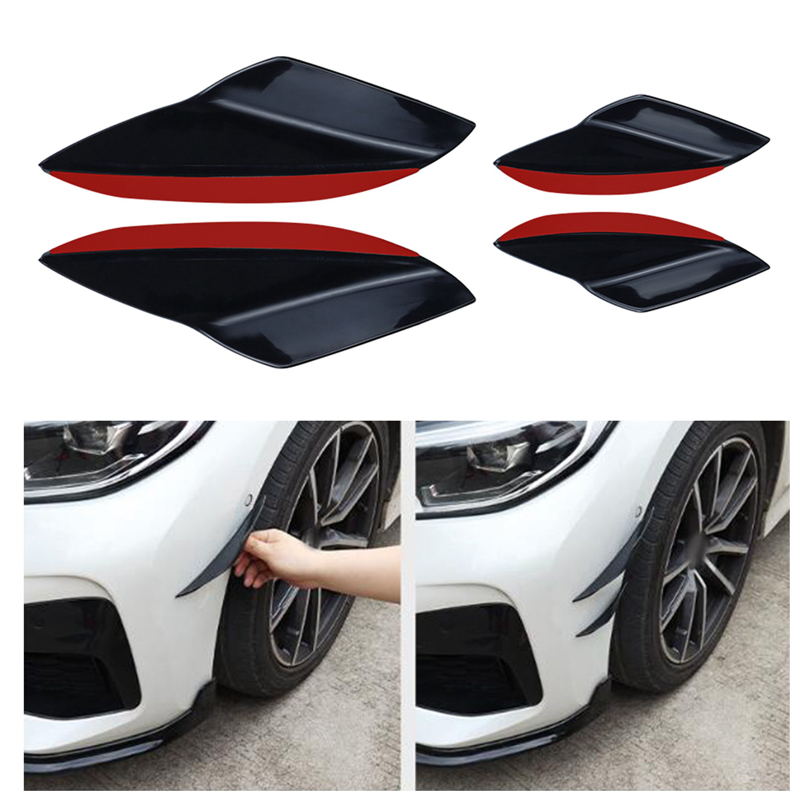 4Pcs Car Spoiler Canards Set S - Diffusion Material Roll review and price