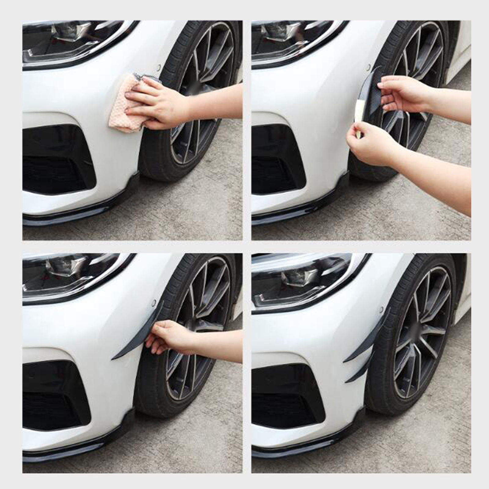 4Pcs Car Spoiler Canards Set S - Diffusion Material Roll review and price
