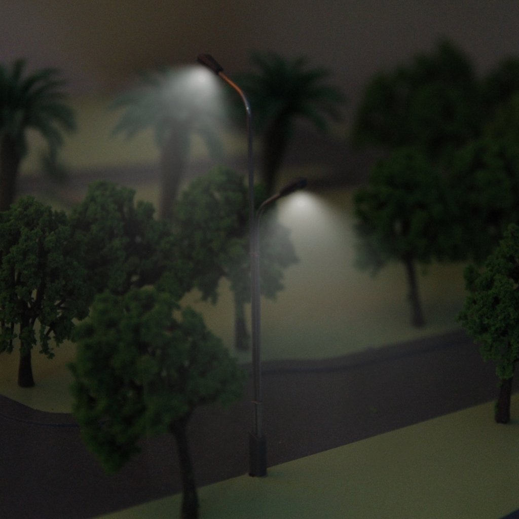 10Pcs Scaled 1:150 Street Ligh - Photography Lighting Simulator Free review and price