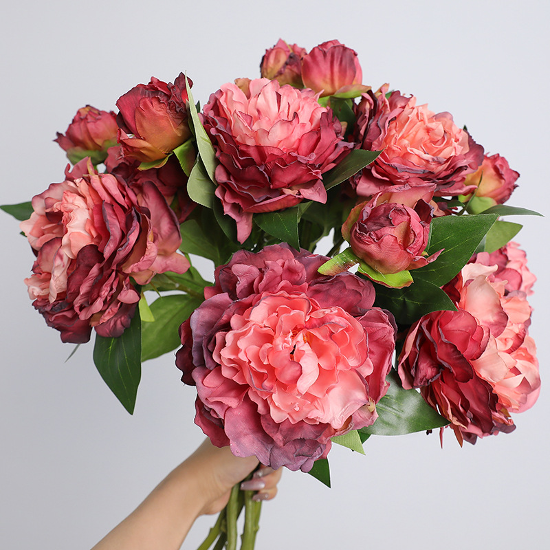 1PC Retro 2 Head Peony Simulat - Photography Lighting Simulator Free review and price