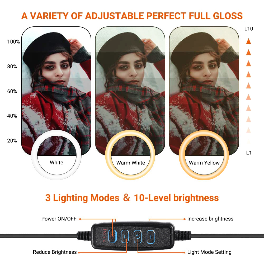 26cm 10 inch Led Ring Selfie L - Photography Lighting Set review and price