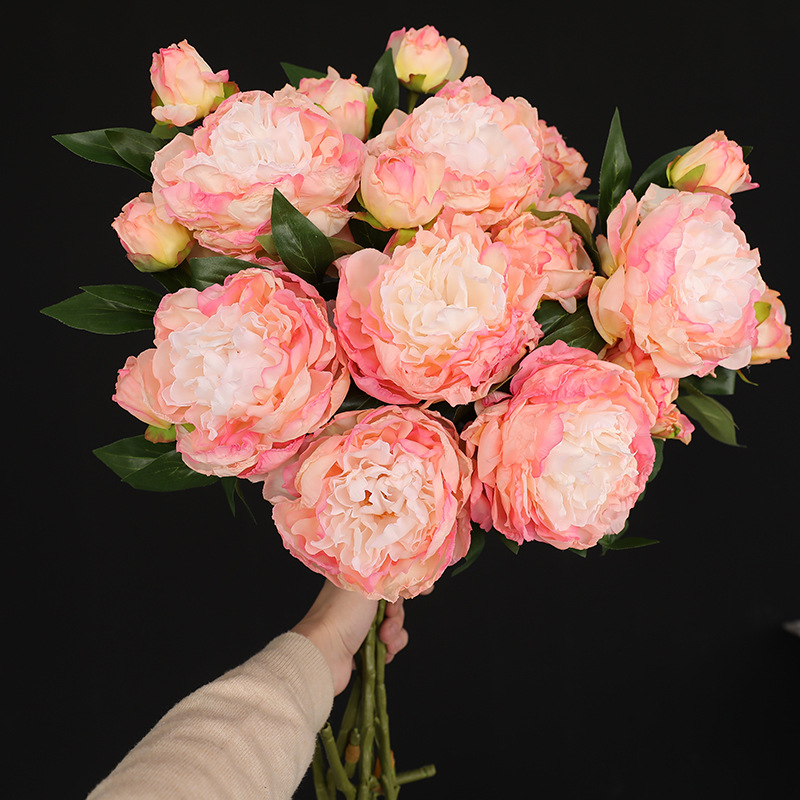 1PC Retro 2 Head Peony Simulat - Photography Lighting Simulator Free review and price