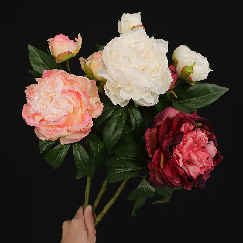 1PC Retro 2 Head Peony Simulat - Photography Lighting Simulator Free review and price