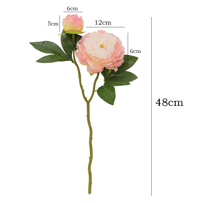 1PC Retro 2 Head Peony Simulat - Photography Lighting Simulator Free review and price