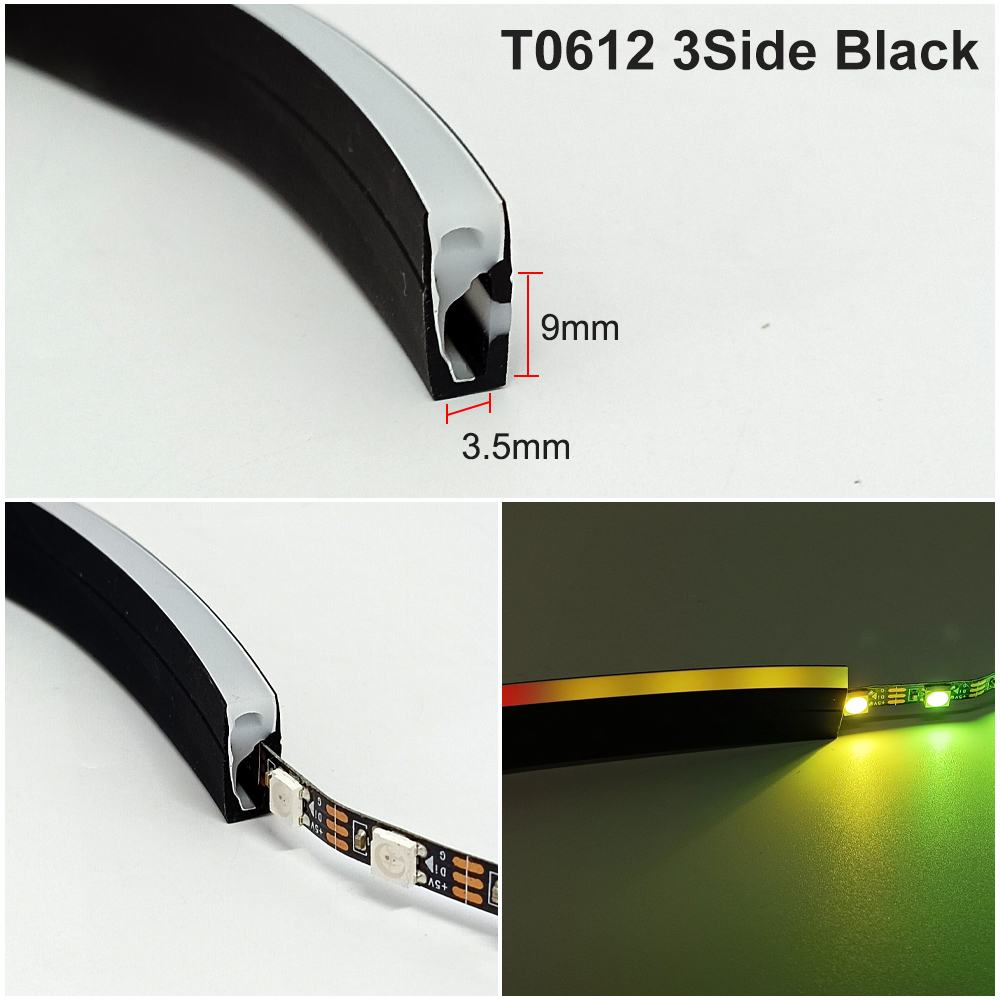 Black Silicone Tube LED Neon L - Diffusion Material Roll review and price