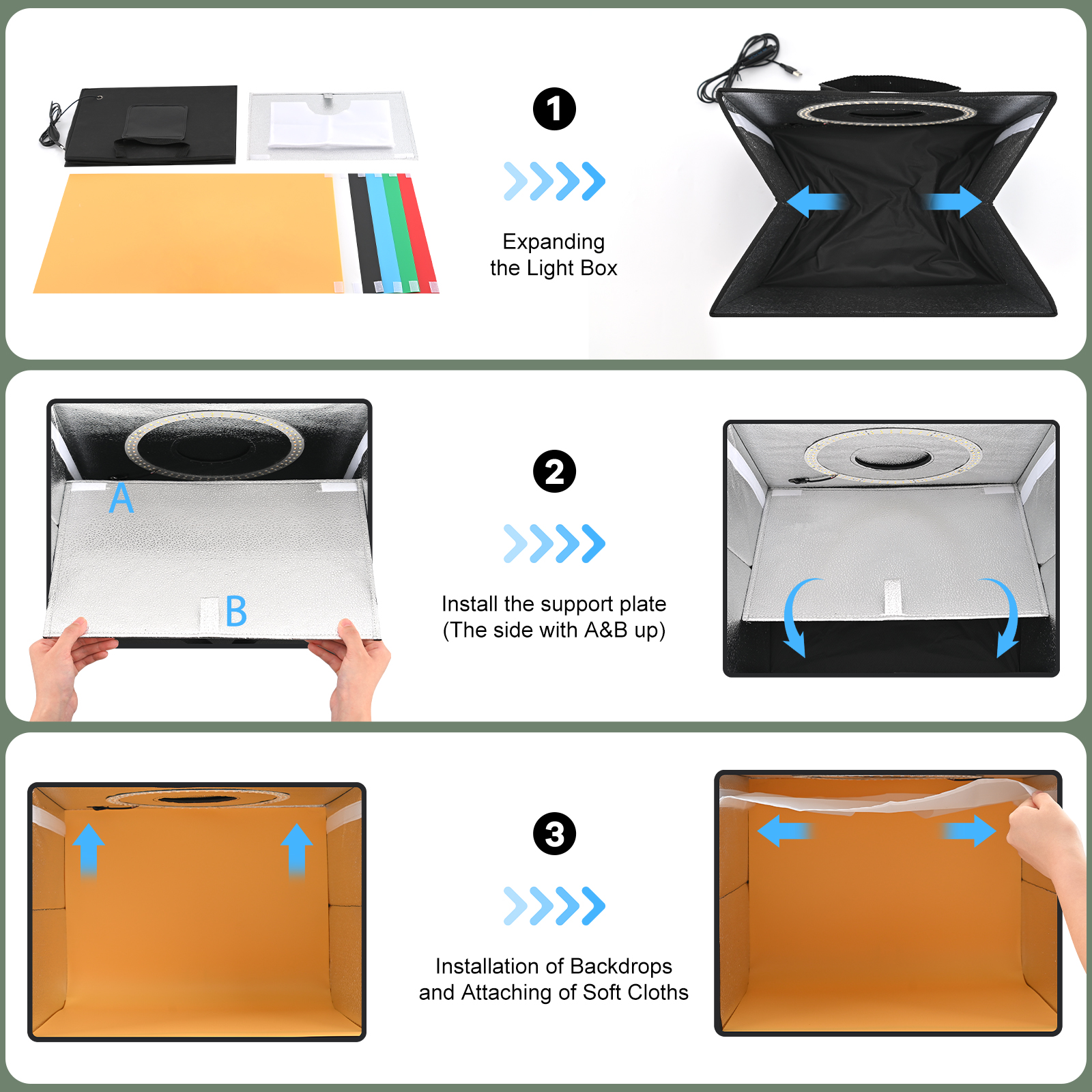 Lightdow Dimmable Photo Box LE - Photography Lighting Case review and price
