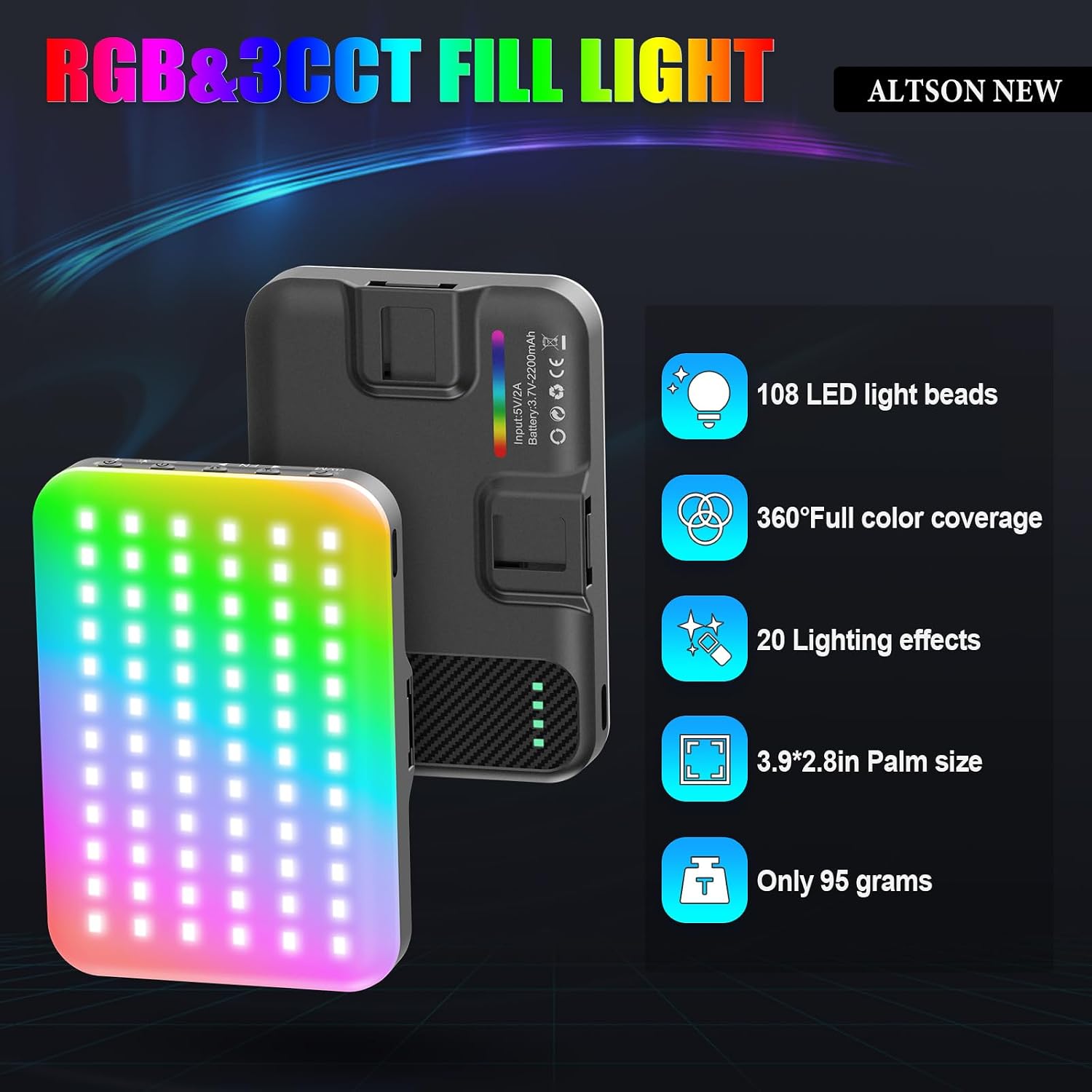 108 LED RGB Video Light, 2500K - Photography Lighting Rgb review and price