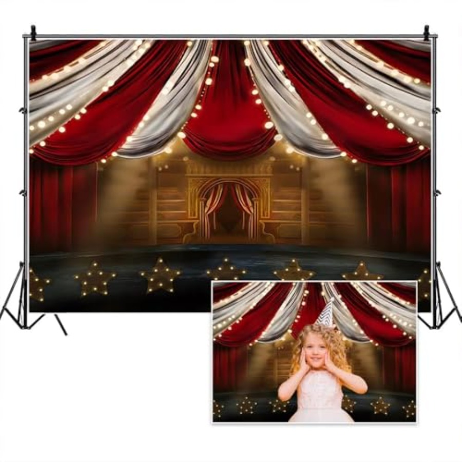 12x8ft Circus Photography Back - Photography Lighting White Background review and price