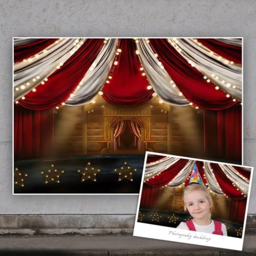 12x8ft Circus Photography Back - Photography Lighting White Background review and price